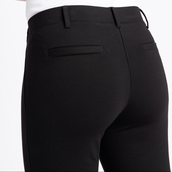 Betabrand Classic Straight Leg Dress Pant Yoga Pants Black - Picture 4 of 11